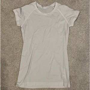 White Lululemon Swiftly Tech Short-Sleeve Shirt 2.0